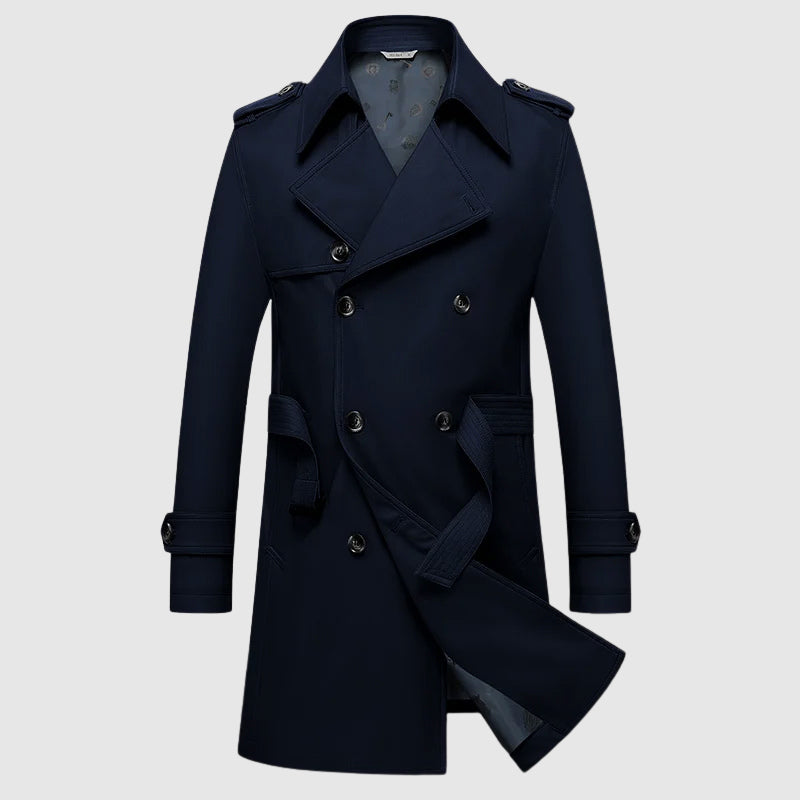 MANSSINO™ | DOUBLE-BREASTED TRENCH COAT