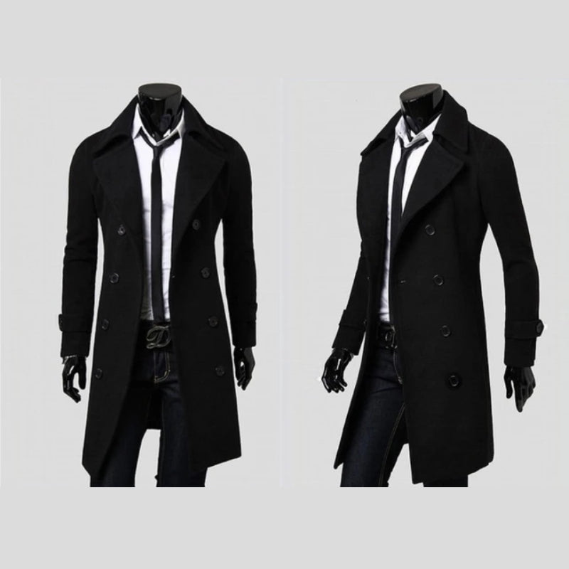 MANSSINO™ | DOUBLE-BREASTED WOOL COAT