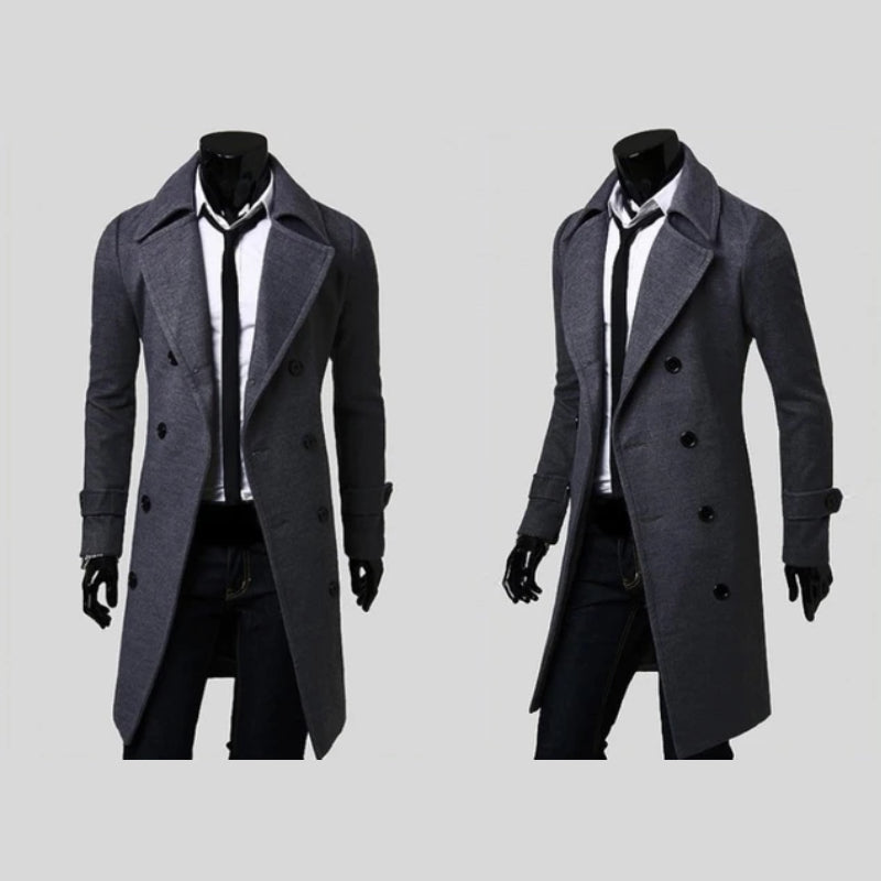 MANSSINO™ | DOUBLE-BREASTED WOOL COAT