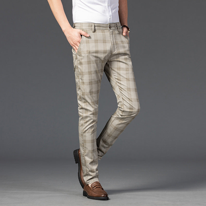 MANSSINO™ | Men's Cotton Check Trousers