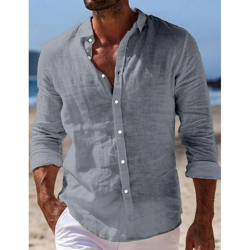 MANSSINO™ | Men's Linen Blend Polo