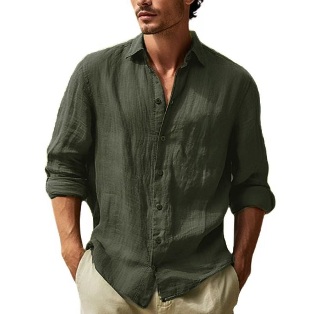 MANSSINO™ | Men's Linen Blend Polo