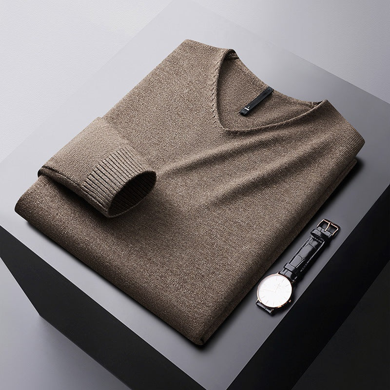 MANSSINO™ | Men's Fine-Knit V-Neck Sweater