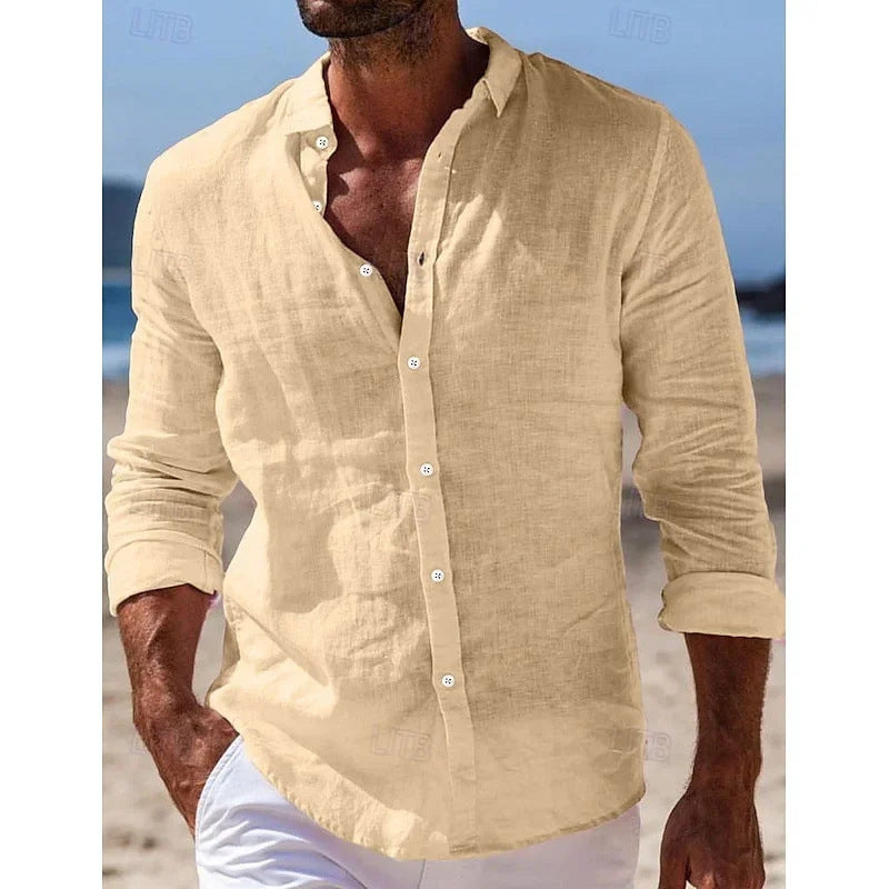 MANSSINO™ | Men's Linen Blend Polo
