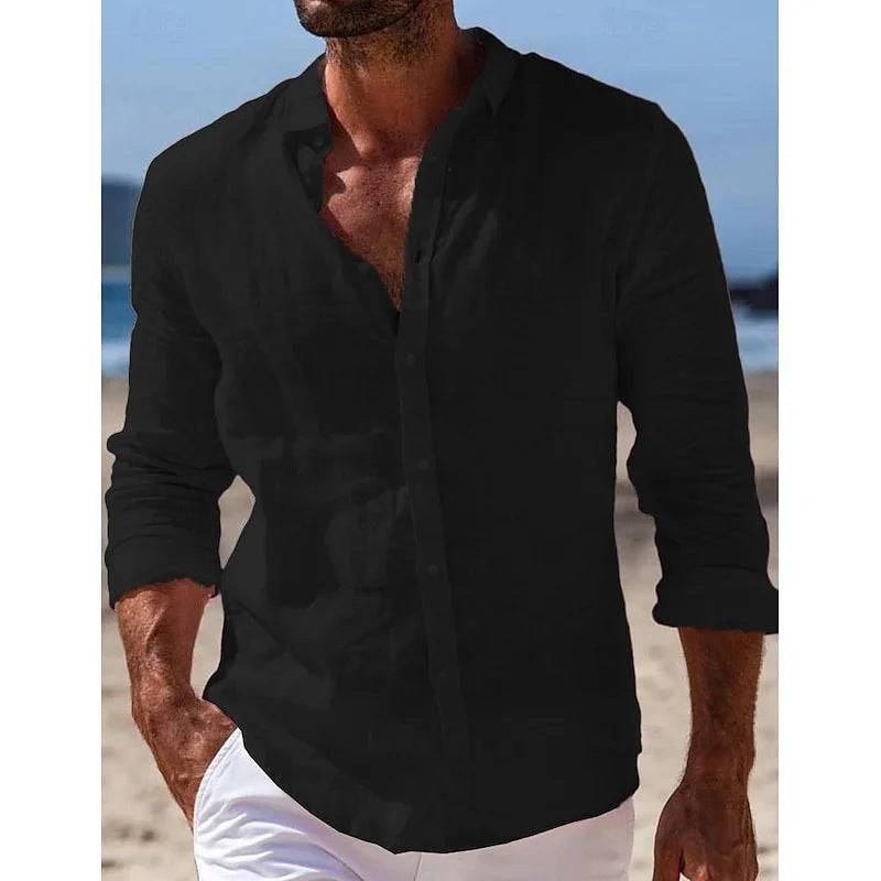 MANSSINO™ | Men's Linen Blend Polo