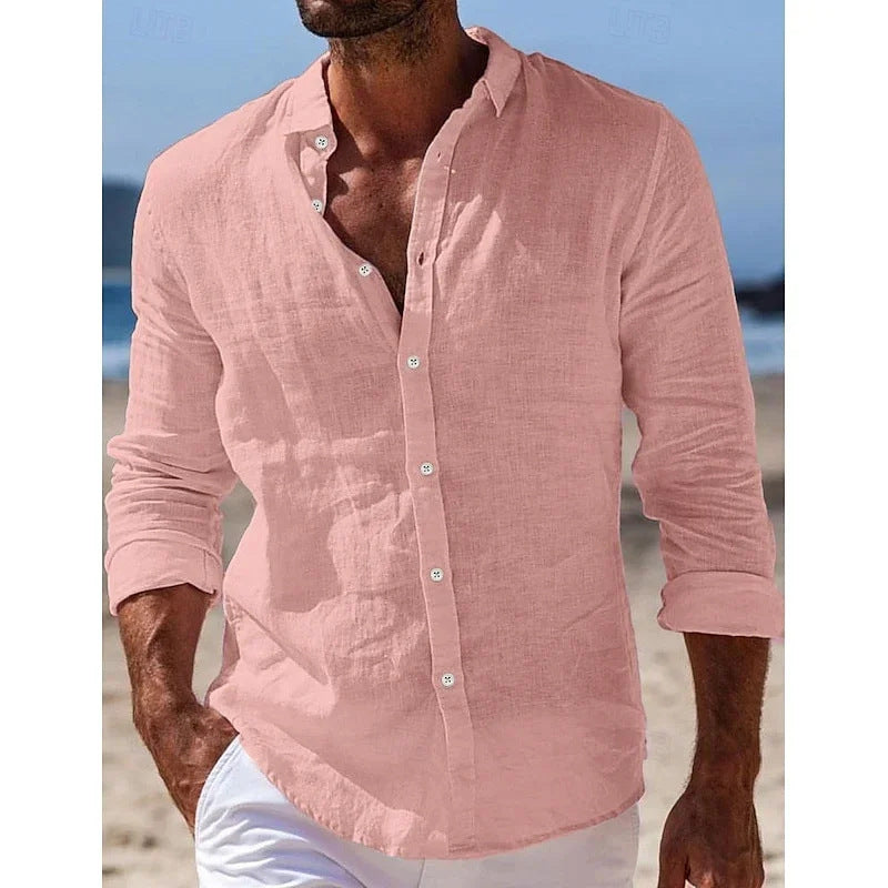 MANSSINO™ | Men's Linen Blend Polo