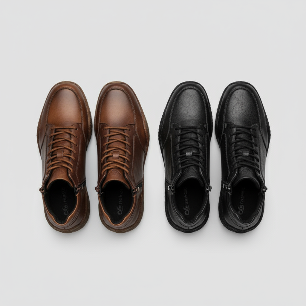 MANSSINO™ | MENS LEATHER ANKLE BOOTS