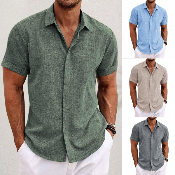 MANSSINO™ | Linen Short-Sleeve