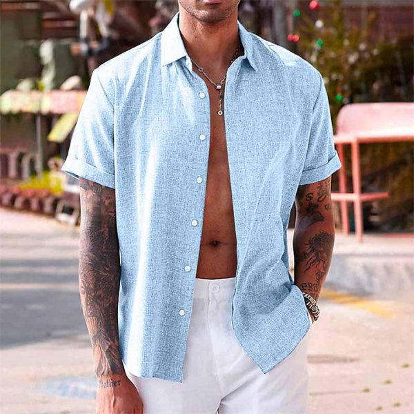 MANSSINO™ | Linen Short-Sleeve