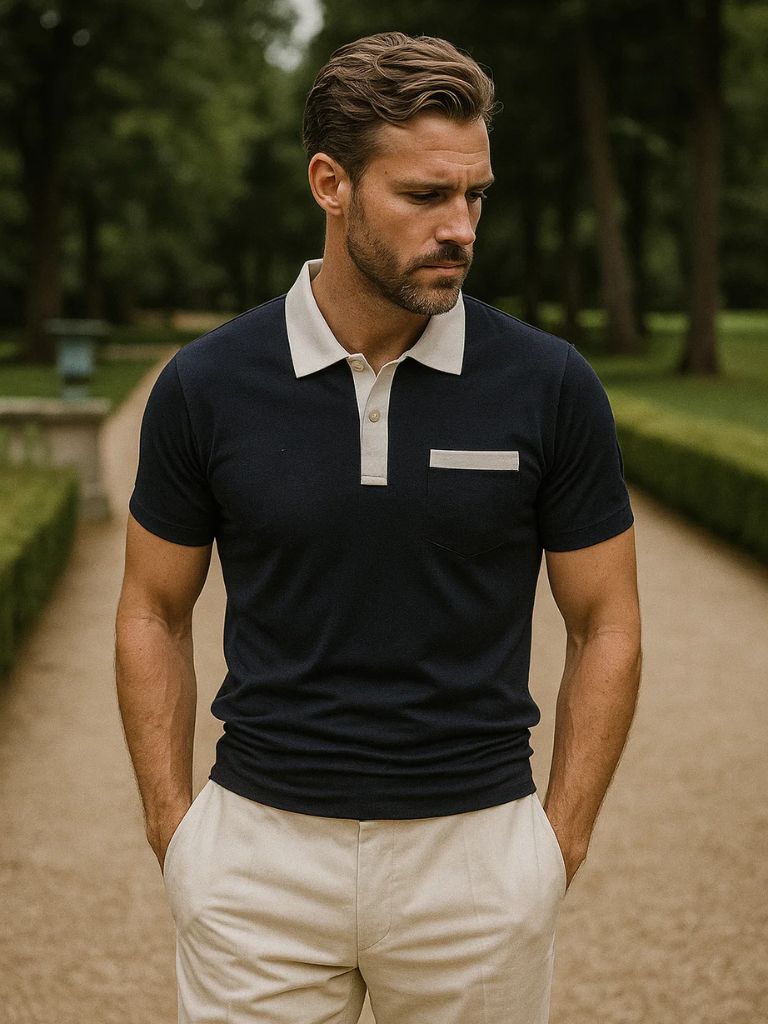 MANSSINO™ | Contrast Collar Polo