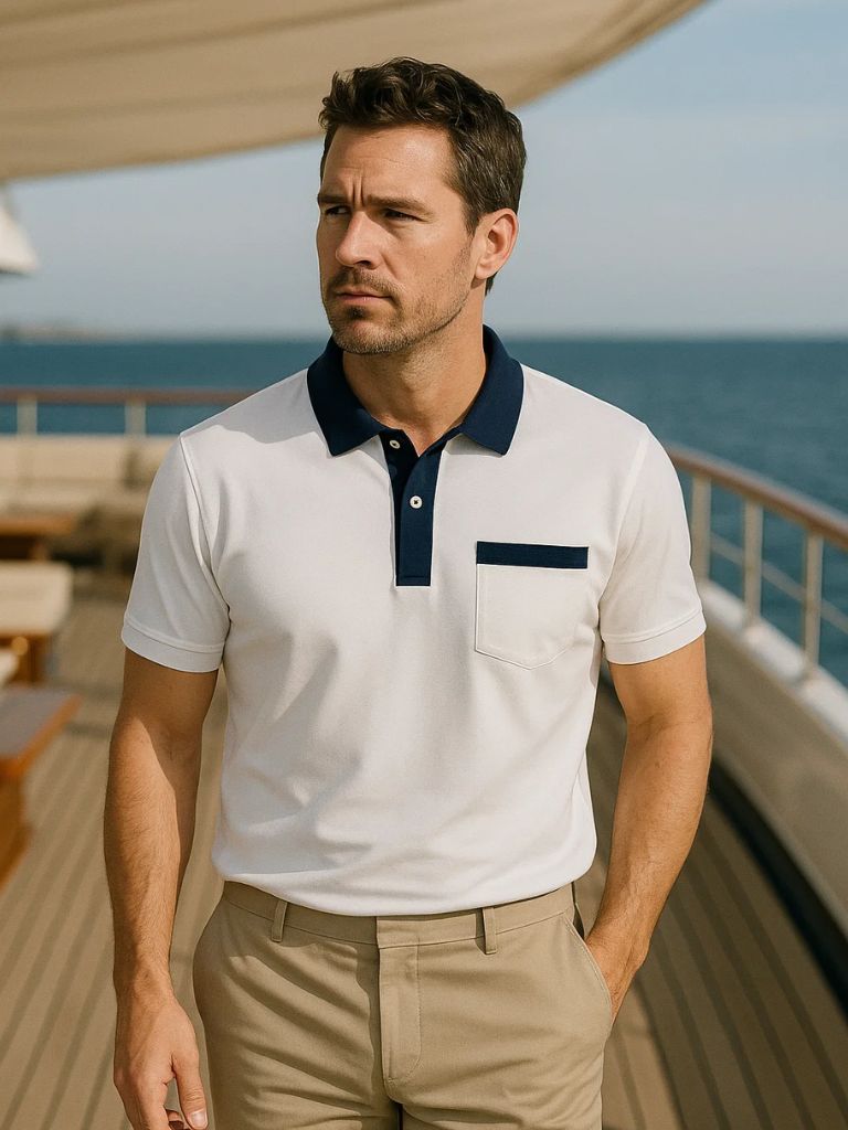 MANSSINO™ | Contrast Collar Polo