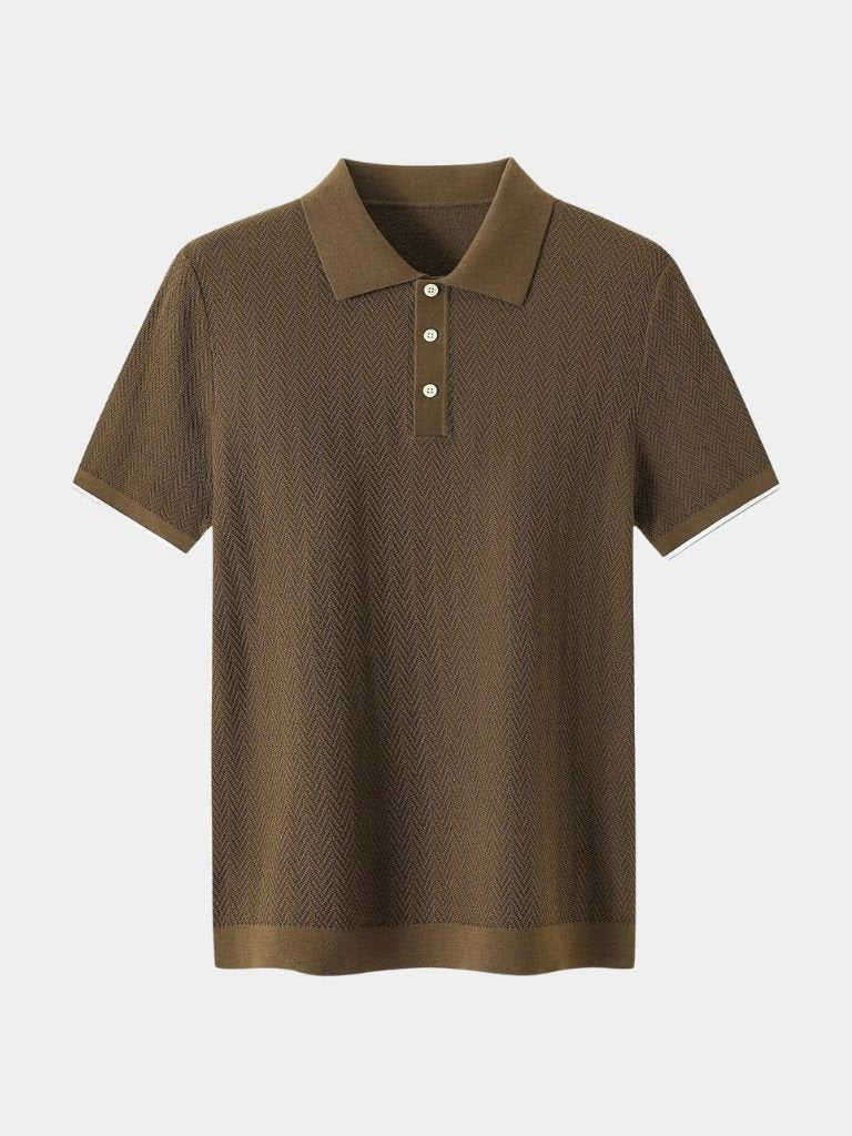 MANSSINO™ | Chevron Knit Polo
