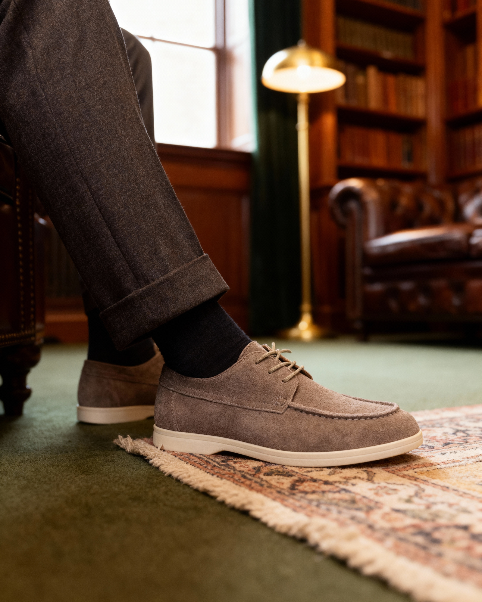 MANSSINO™ | Suede lace-up shoes