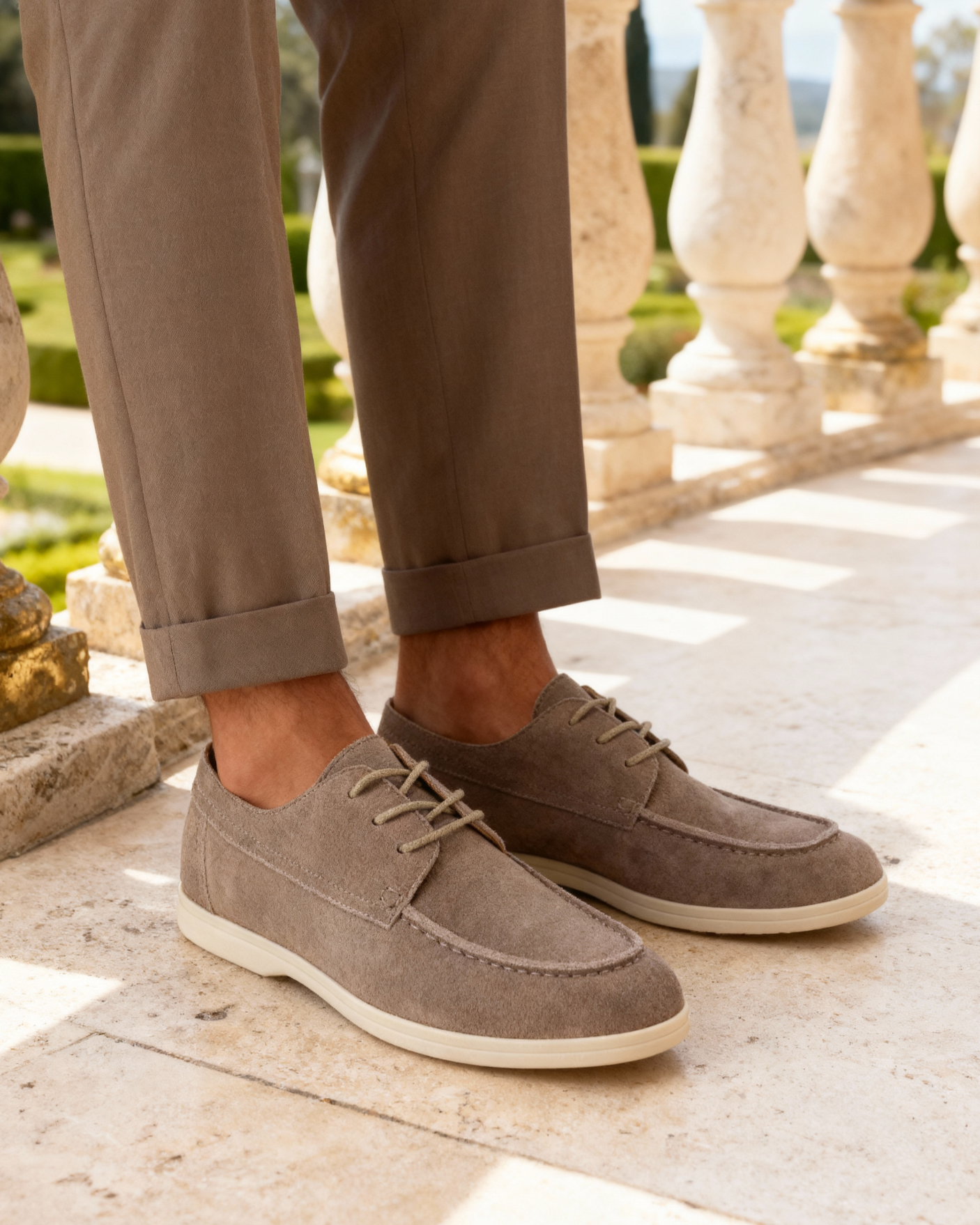 MANSSINO™ | Suede lace-up shoes