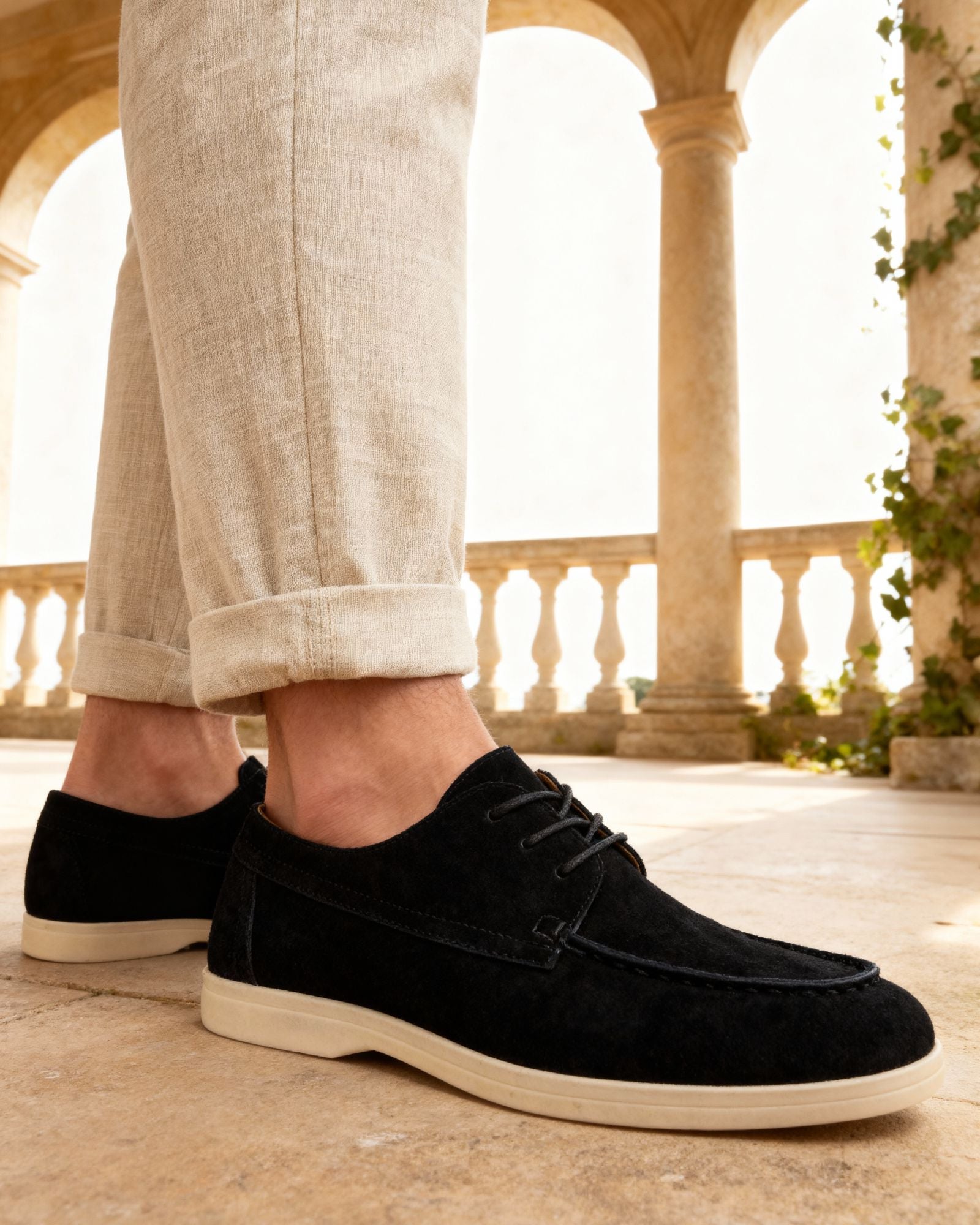 MANSSINO™ | Suede lace-up shoes