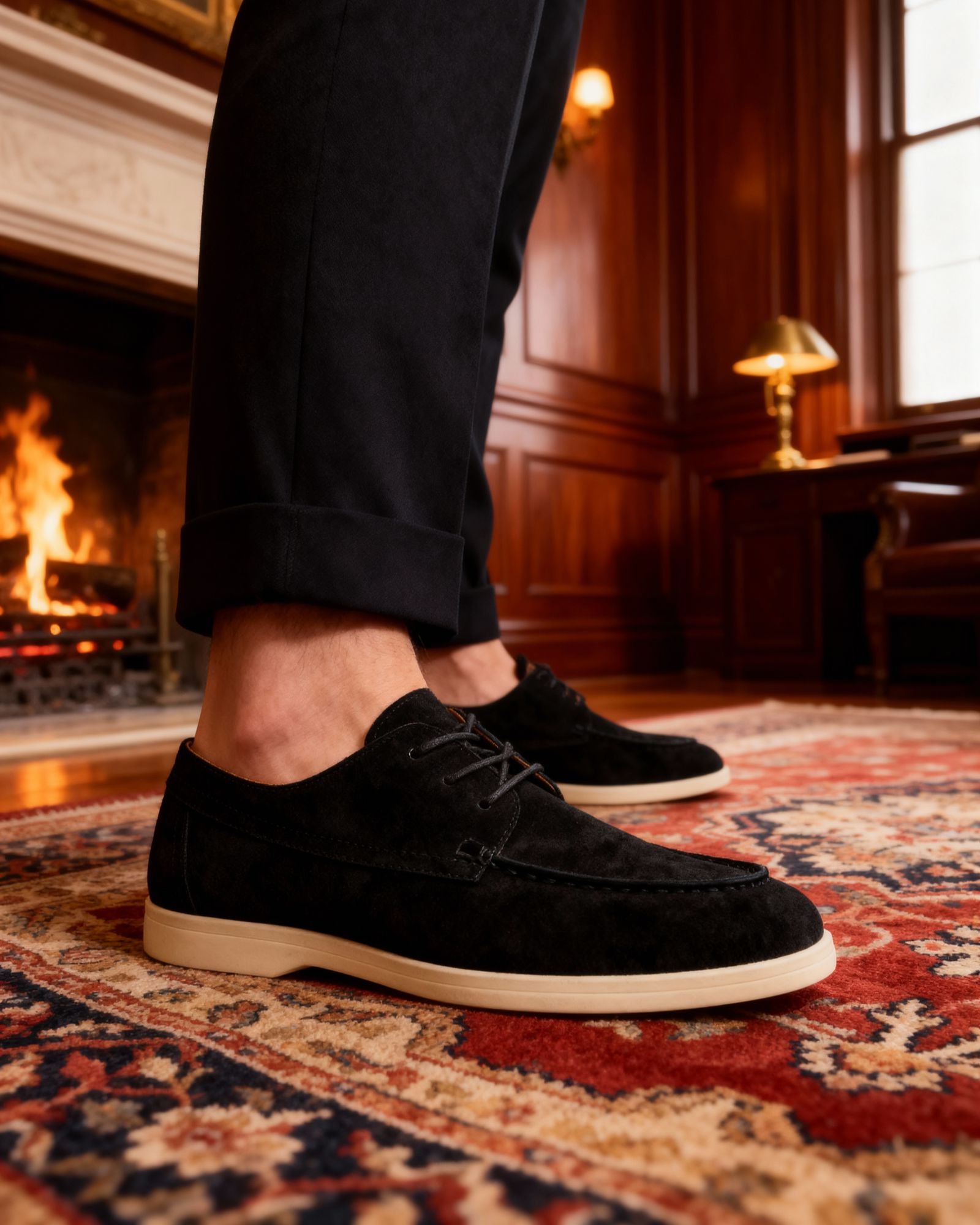 MANSSINO™ | Suede lace-up shoes