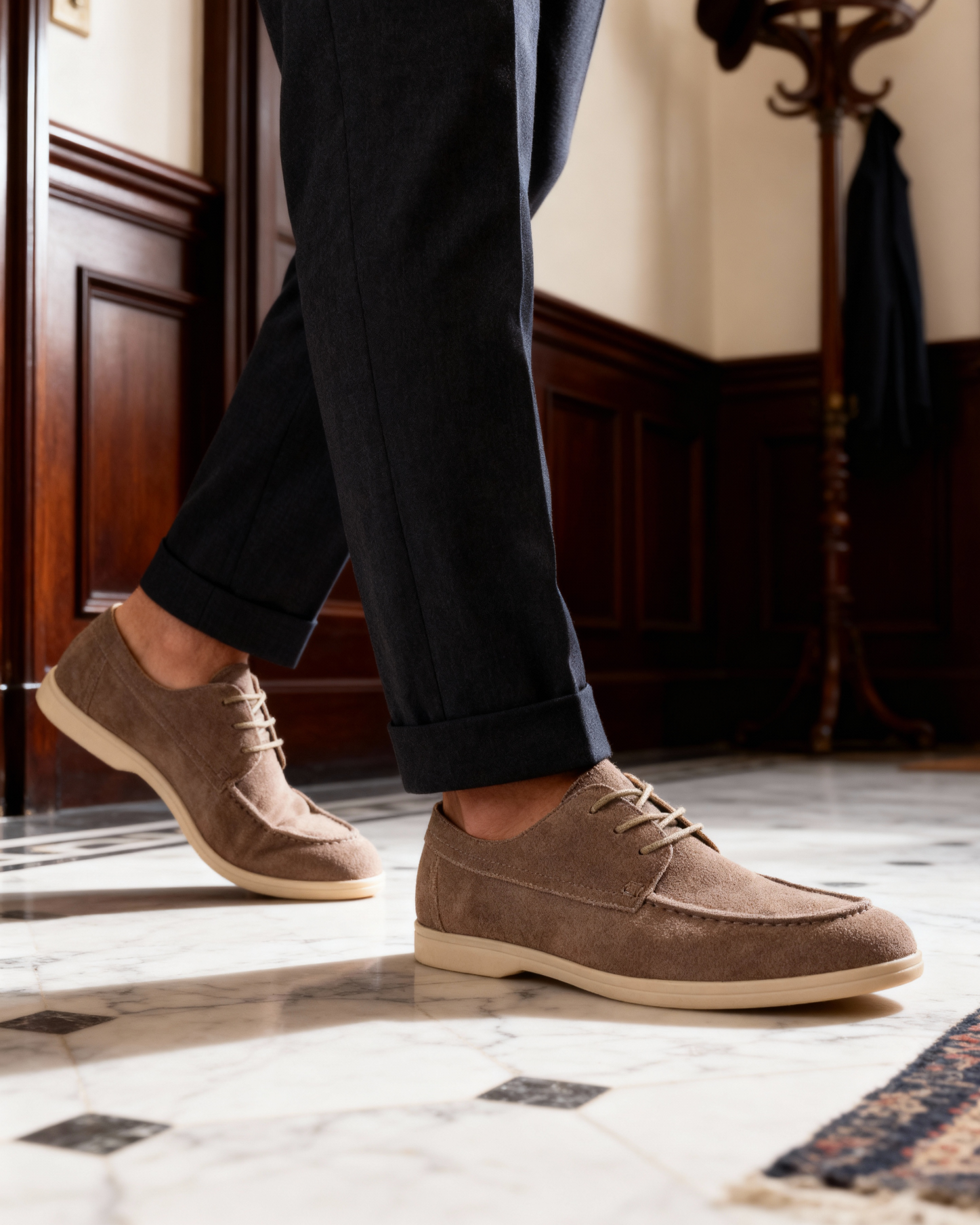 MANSSINO™ | Suede lace-up shoes