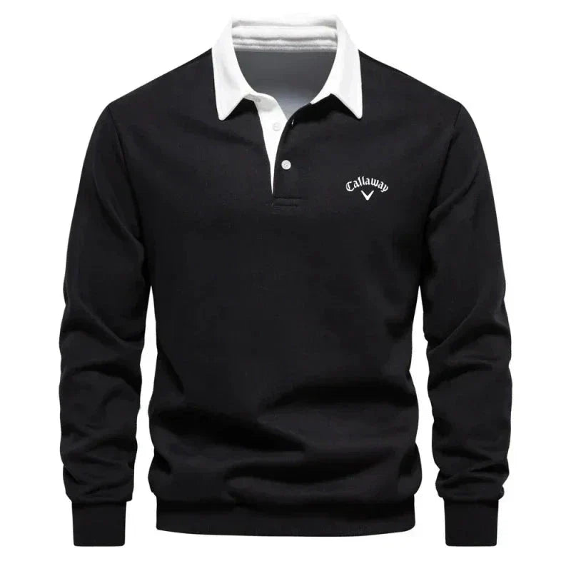 MANSSINO™ | Contrast-Collar Knit Polo
