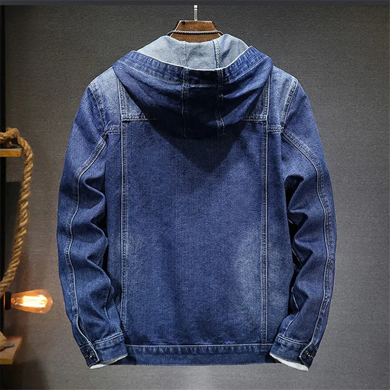 MANSSINO™ | Retro Denim Hoodie