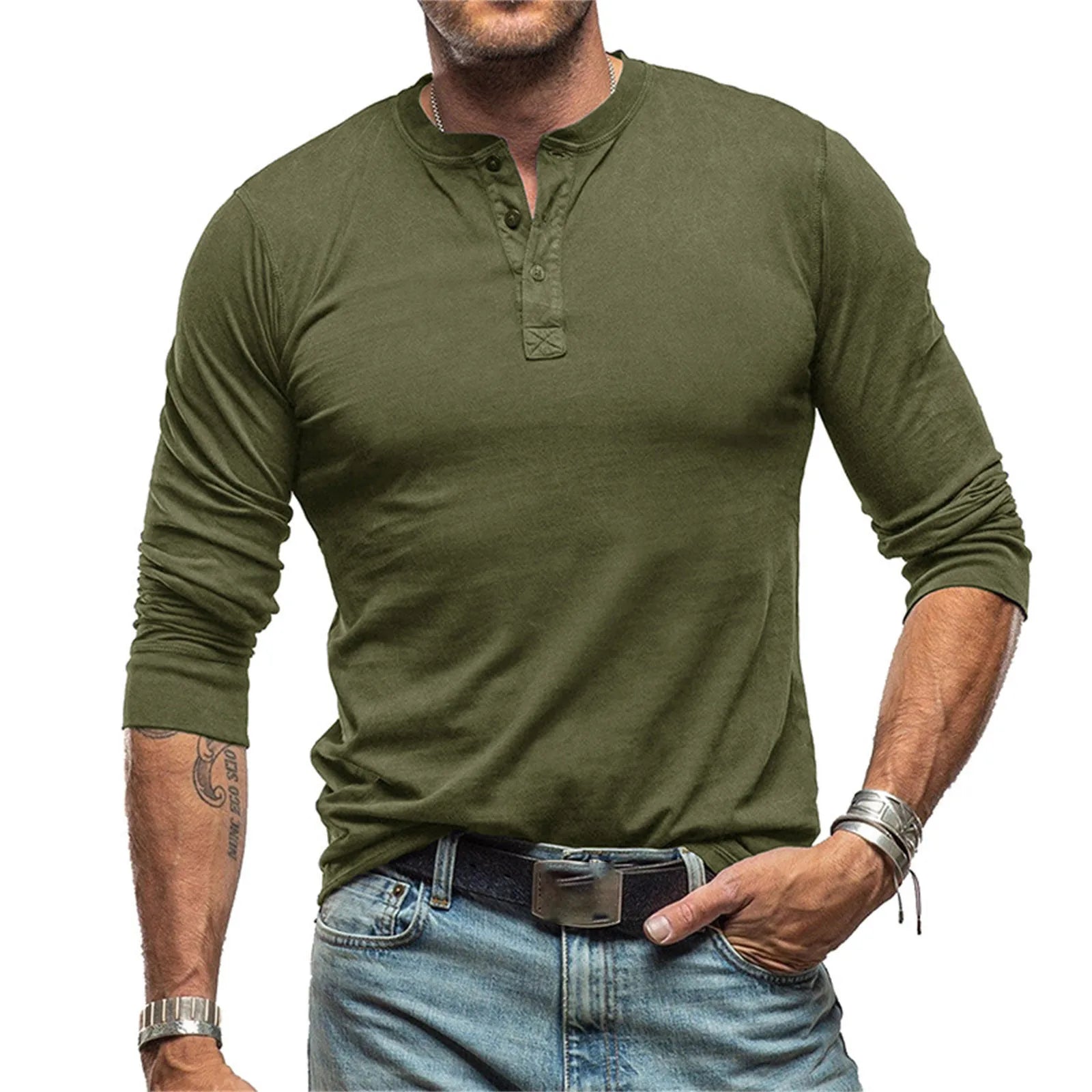 MANSSINO™ | Men's Slim-Fit Henley Tee