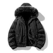 MANSSINO™ | Elegant Fleece-Lined Cargo Jacket