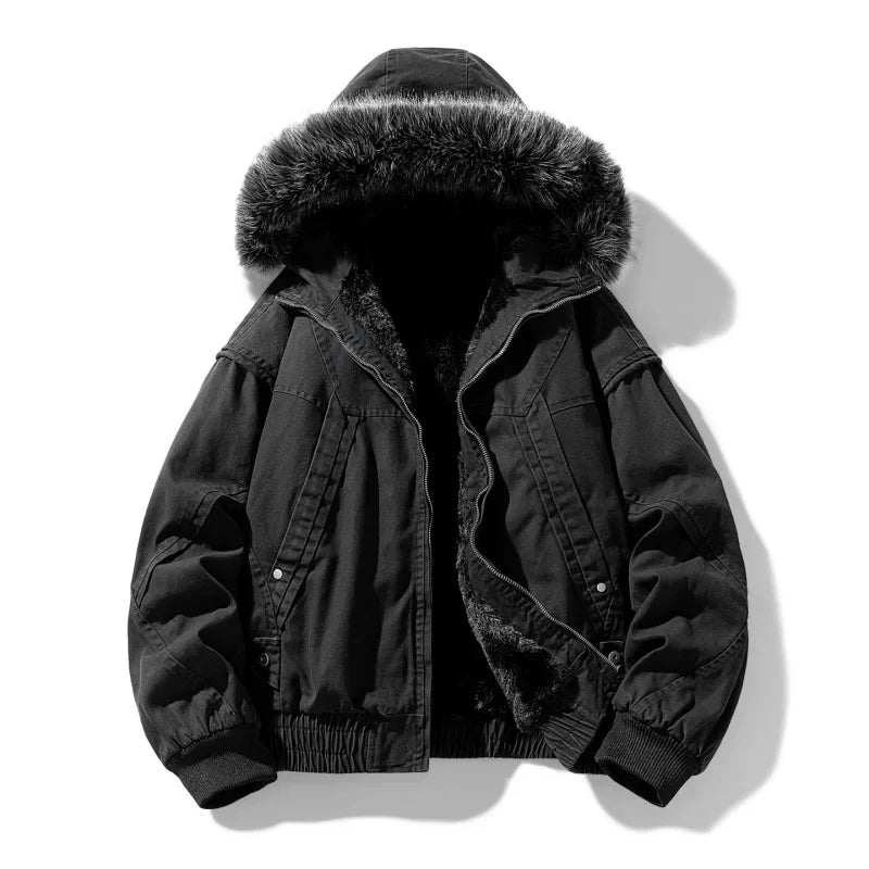 MANSSINO™ | Elegant Fleece-Lined Cargo Jacket