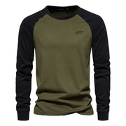 MANSSINO™ | Men's Raglan Long-Sleeve Cotton Tee
