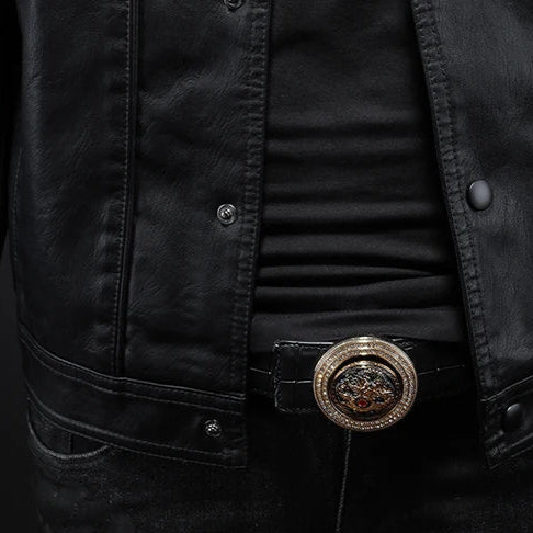 MANSSINO™ | Men's Modern Rider Leather Jacket