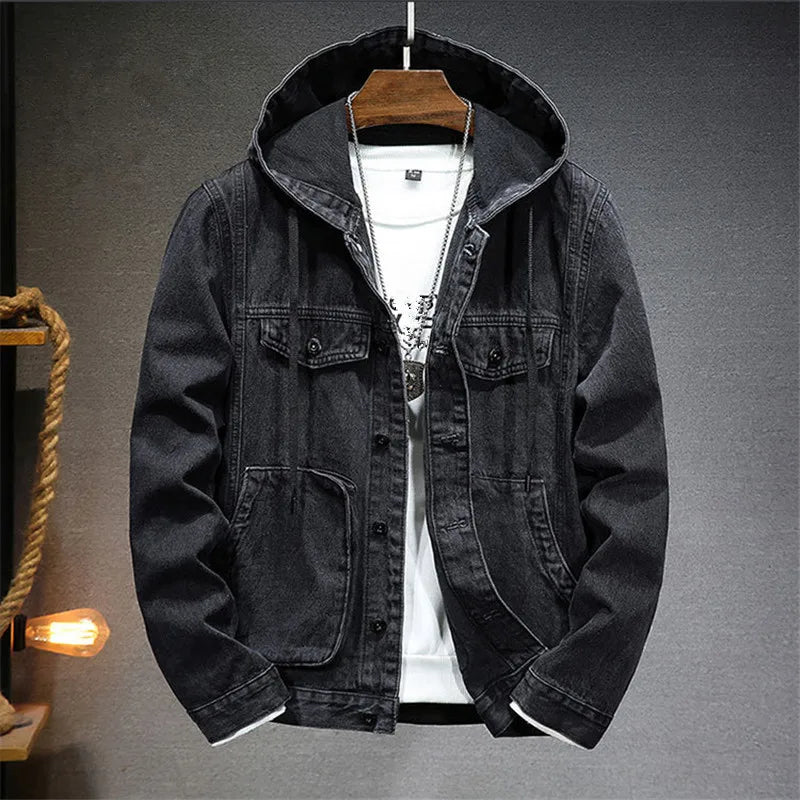 MANSSINO™ | Retro Denim Hoodie