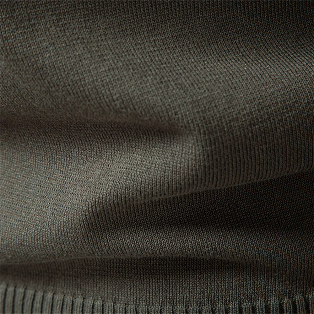 MANSSINO™ | Textured Zip-Neck Polo