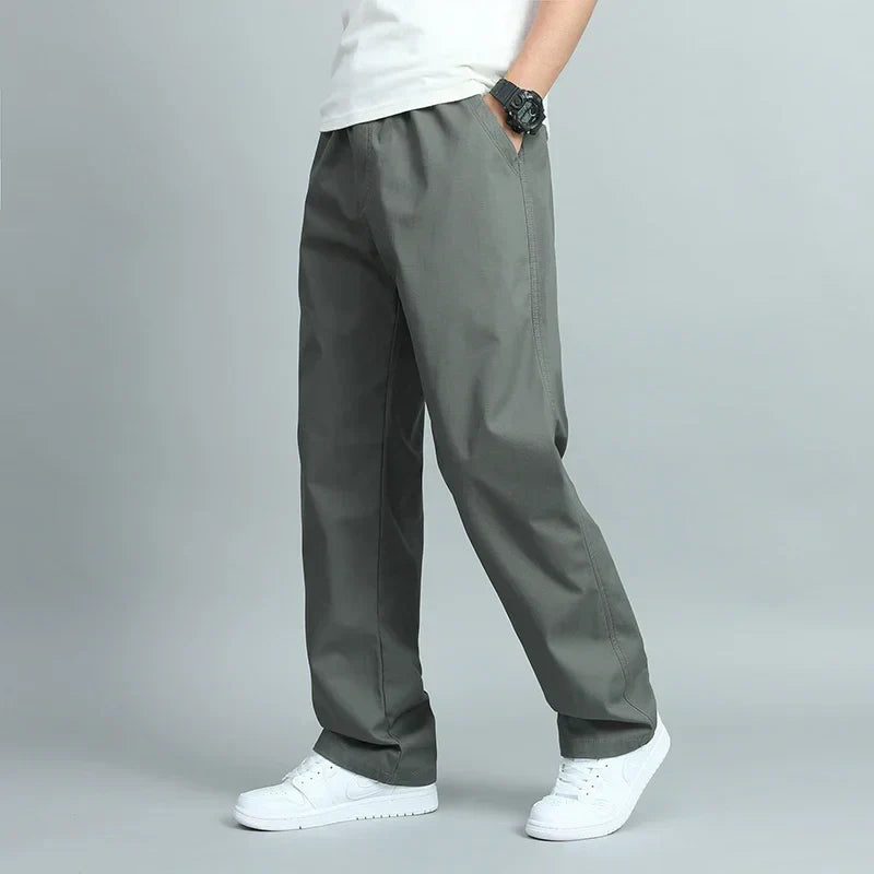 MANSSINO™ | Men's Loose-Fit Cotton Straight-Leg Trousers