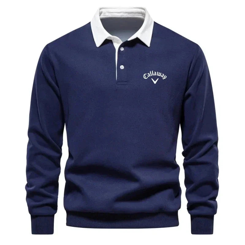 MANSSINO™ | Contrast-Collar Knit Polo