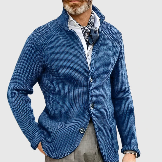 MANSSINO™ | Military-Knit Button Cardigan