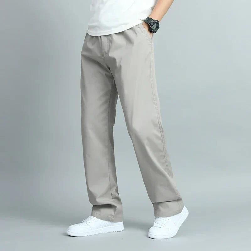 MANSSINO™ | Men's Loose-Fit Cotton Straight-Leg Trousers