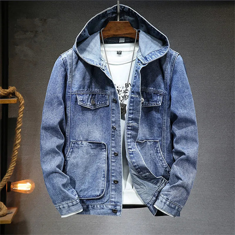 MANSSINO™ | Retro Denim Hoodie