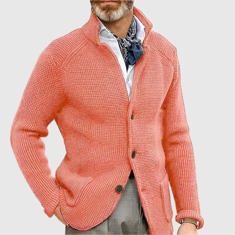 MANSSINO™ | Military-Knit Button Cardigan
