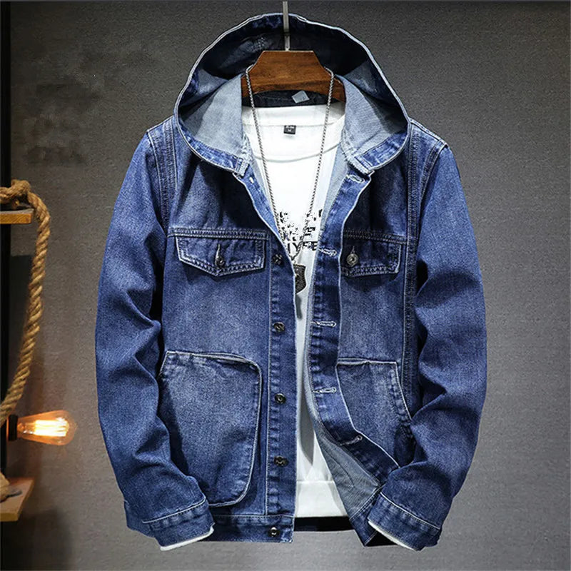MANSSINO™ | Retro Denim Hoodie