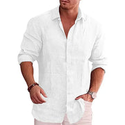 MANSSINO™ | Men's Cotton Linen Long-Sleeve Shirt