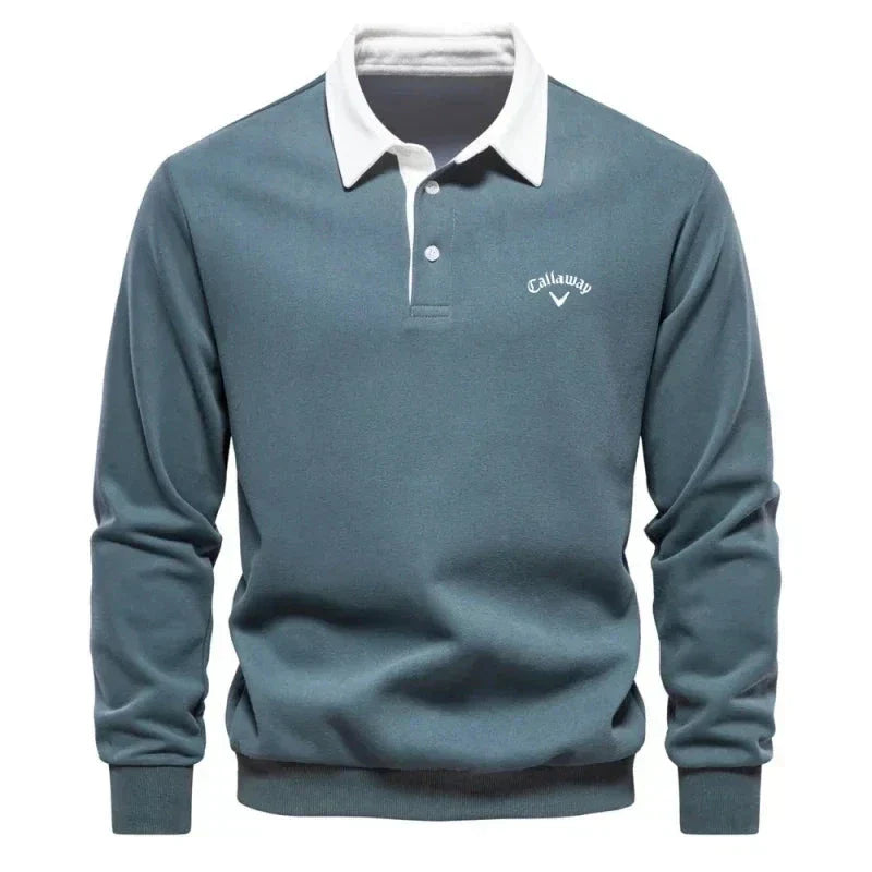 MANSSINO™ | Contrast-Collar Knit Polo