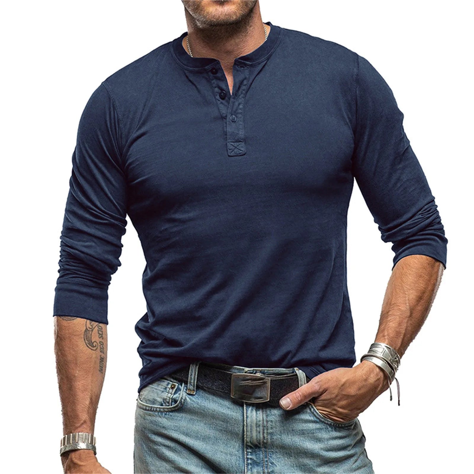 MANSSINO™ | Men's Slim-Fit Henley Tee