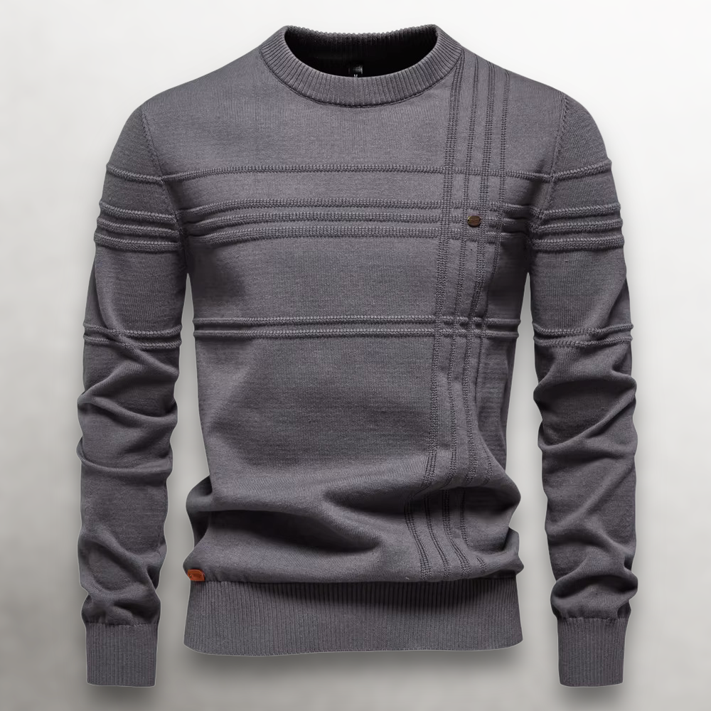 MANSSINO™ | Tonal-Textured Slim Knit