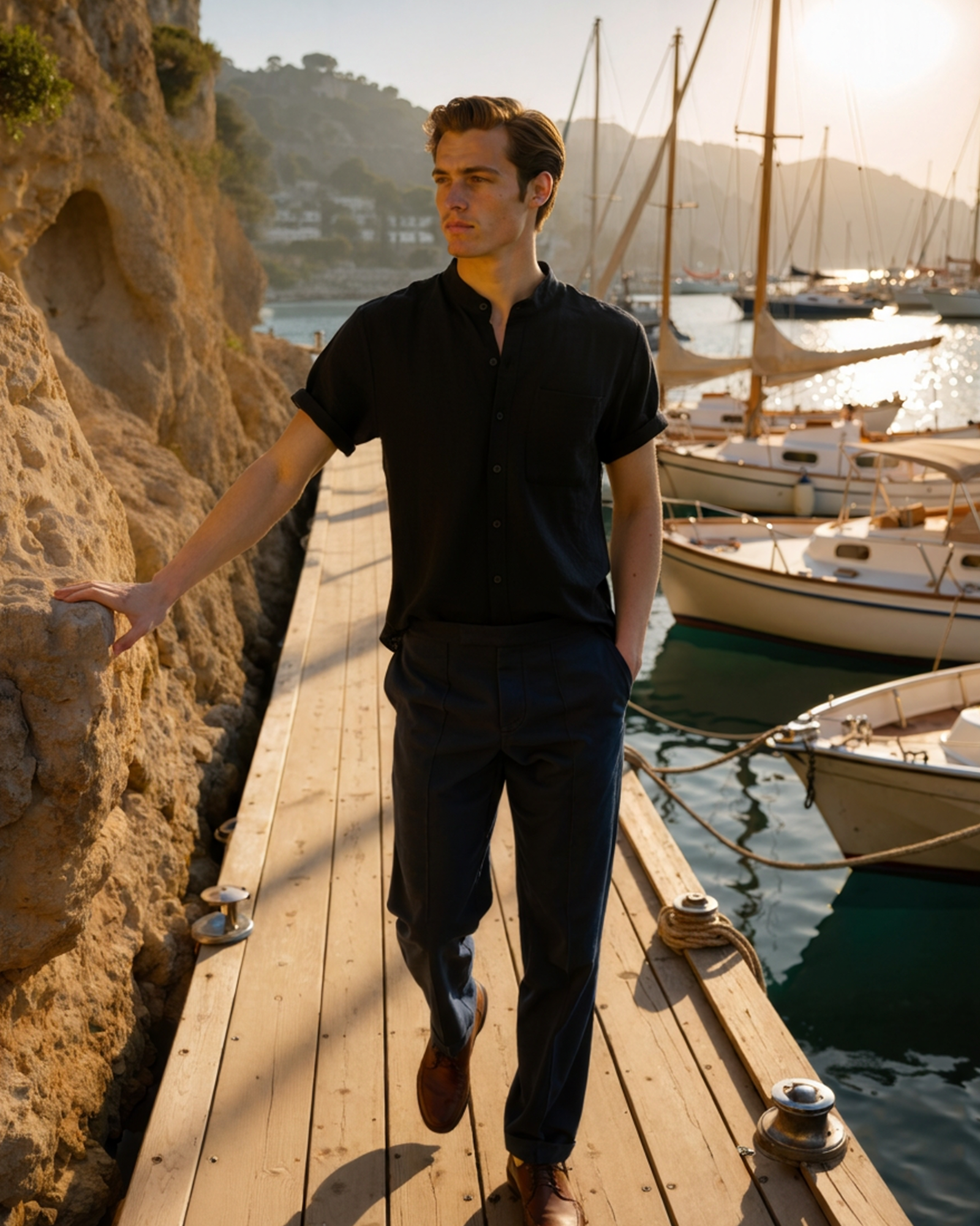 MANSSINO™ | Mandarin Collar Shirt