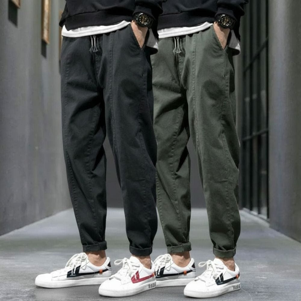 MANSSINO™ | Men's Tapered Drawstring Cargo Trousers