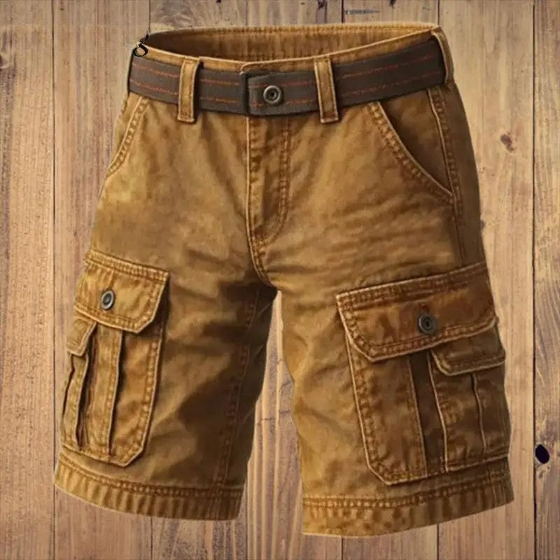 MANSSINO™ | Men's Cropped Cargo Short with Belt