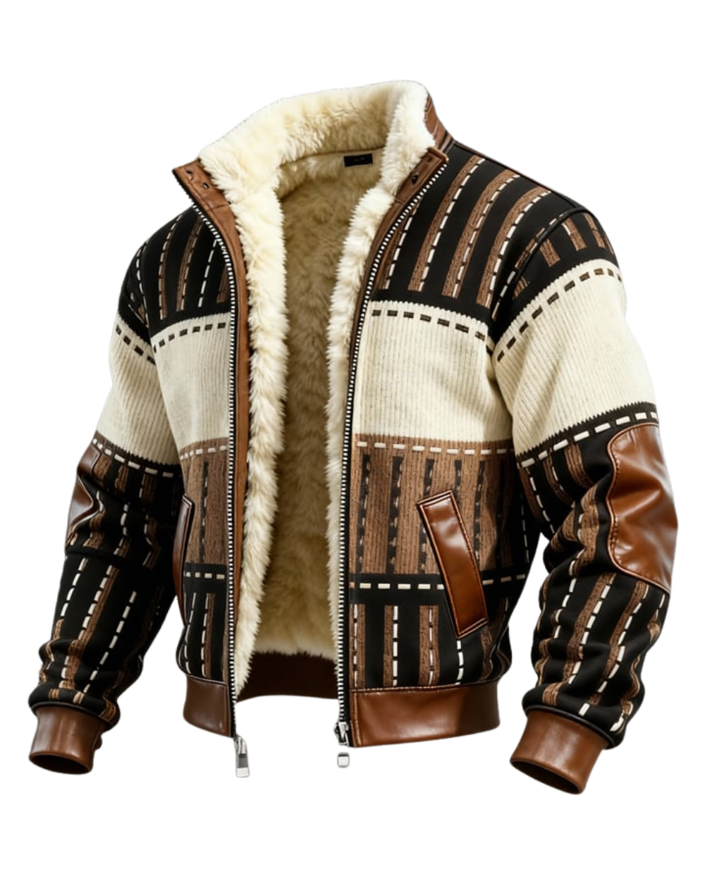 MANSSINO™ | Retro Fleece-Lined Jacket