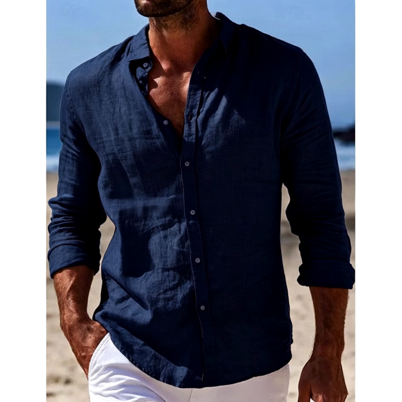 MANSSINO™ | Men's Linen Blend Polo
