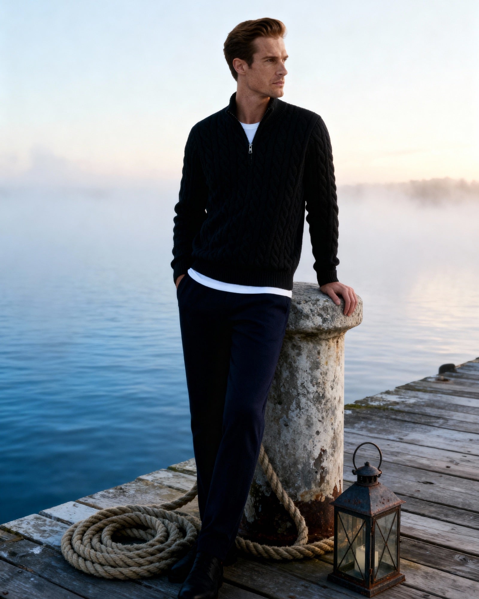MANSSINO™ | COTTON HALF ZIP
