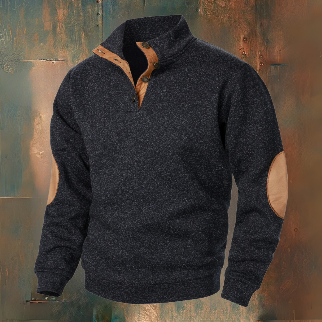 MANSSINO™ | Mens Button-Neck High-Collar