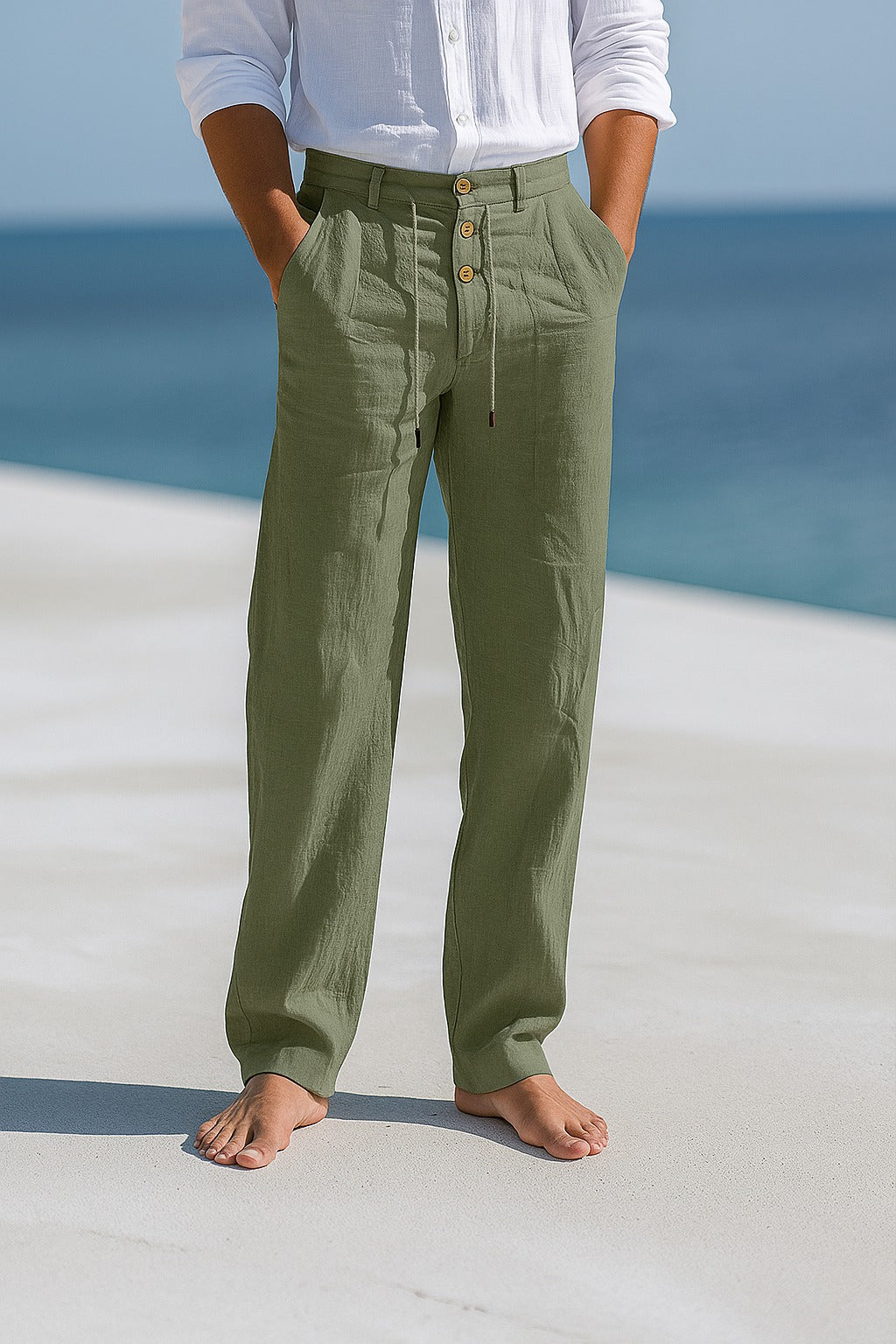 MANSSINO™ | Men's Breathable Linen Adjustable-Waist Trousers