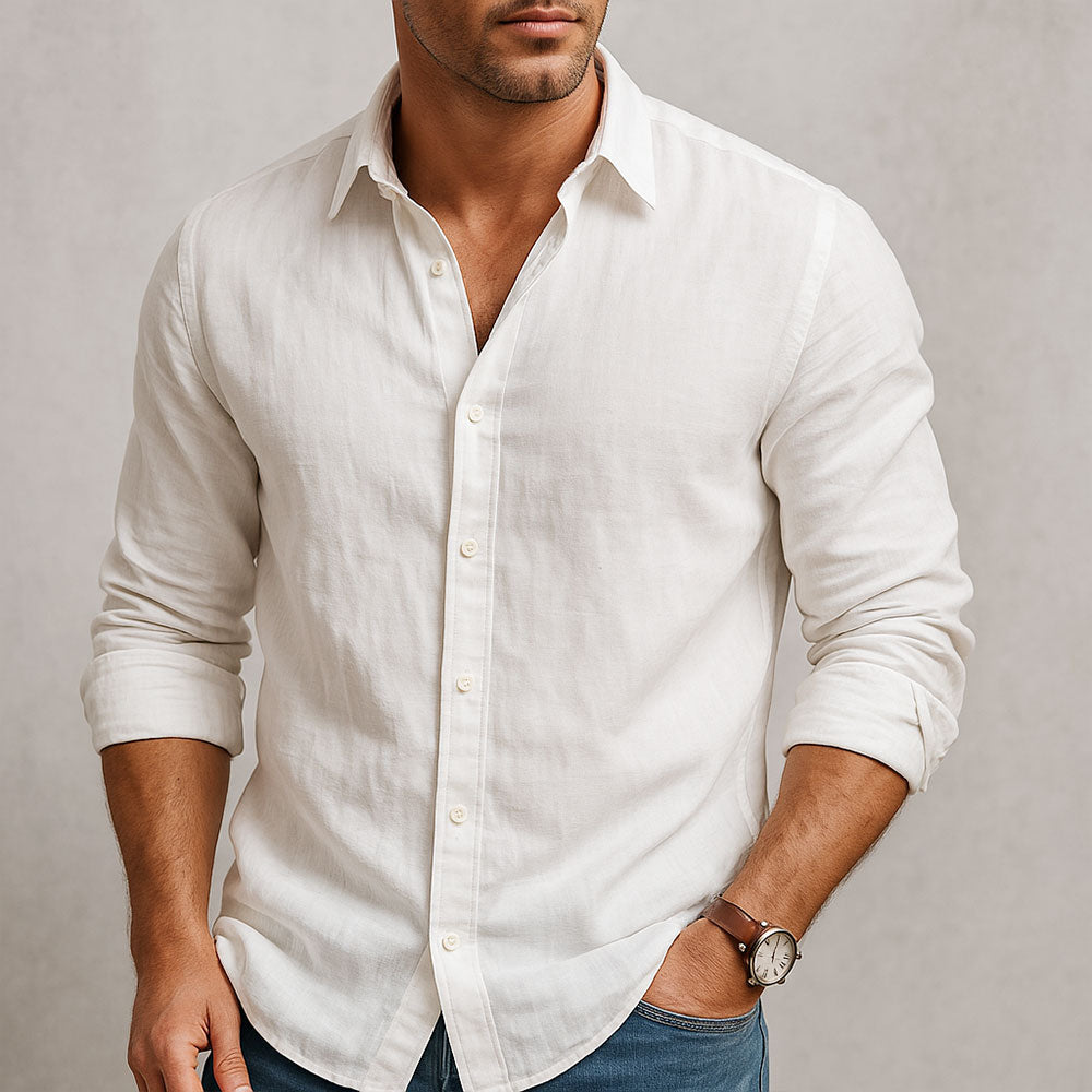 MANSSINO™ | Men's Airy Cotton-Linen Shirt